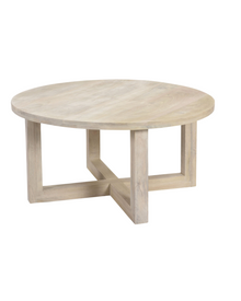 Wood X Base Coffee Table