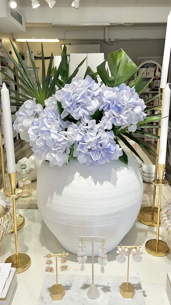 Sky Blue Hydrangea Stem - 18"