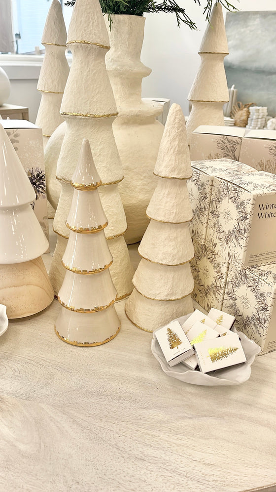 Tan Paper Mache Trees