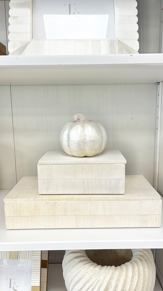 Capiz Shell Pumpkin