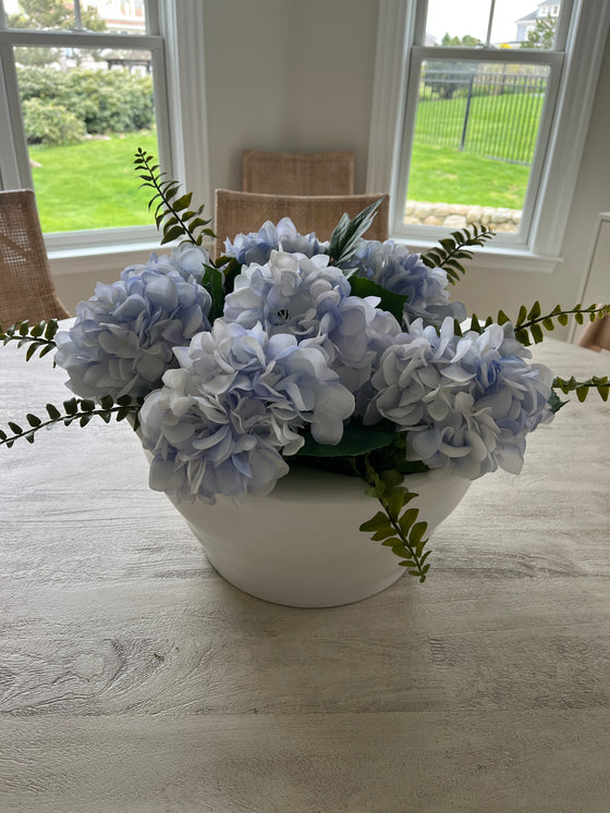 Sky Blue Hydrangea Stem - 18"