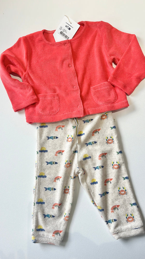 Terry Print Pants
