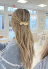 Gold Oval Barrette