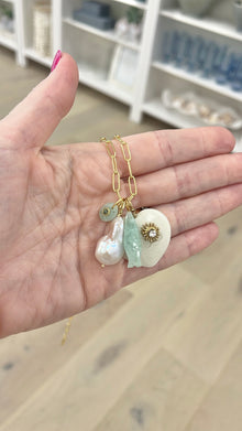  Tan Heart Charm
