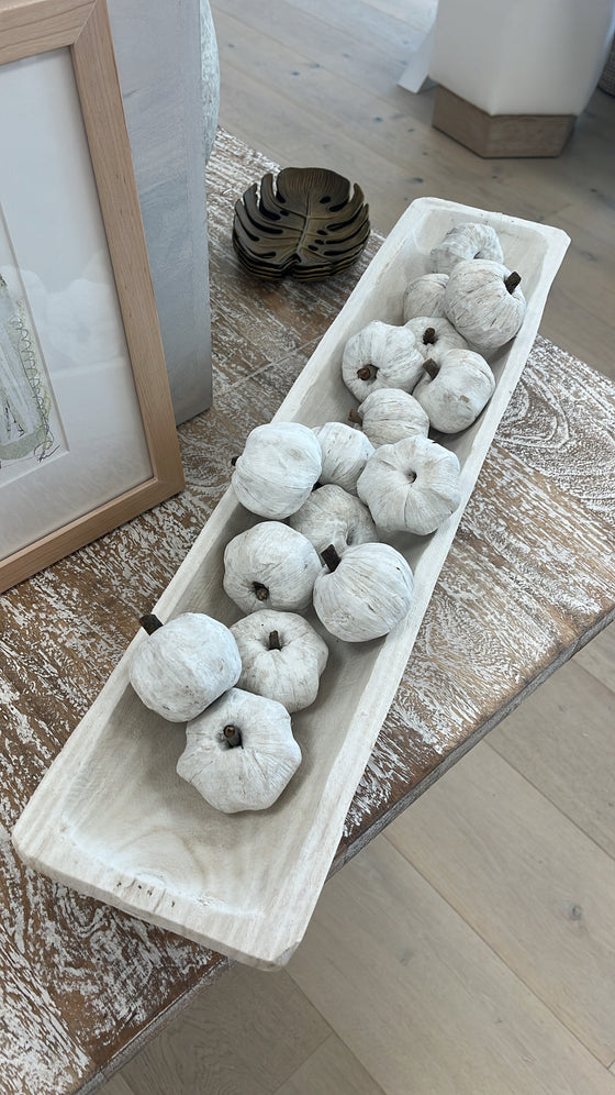 Bag of White Pumpkins