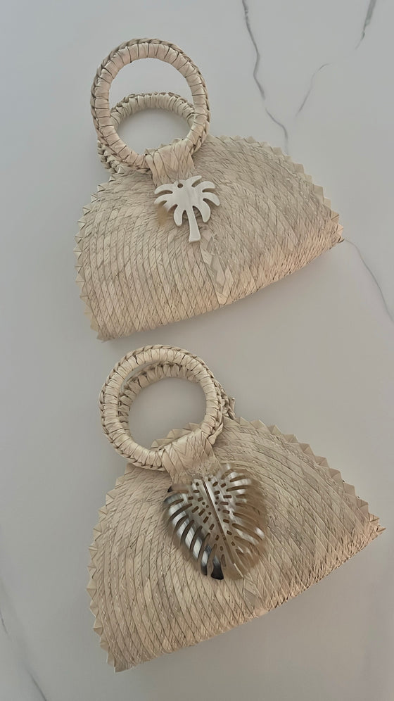 Palm Straw Purse - 2 Sizes Available