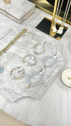 Light Blue Shell Charm Bracelet