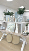 Paper Mache Trees with Gold Detailing