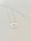 Scarlette Necklace - Opal/White Topaz