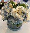 Cream Blue Real Touch Hydrangea