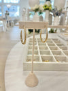 Gold Teardrop Hoop