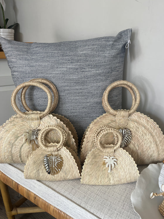 Palm Straw Purse - 2 Sizes Available