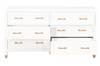 Veronica 6 Drawer Dresser - White