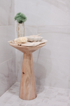 Natural Wood Nesting Side Tables