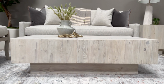 Sedona Whitewash Coffee Table