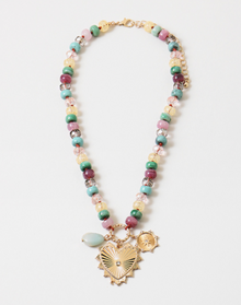  Gem + Charm Necklace