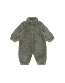  Fuzzy Jumpsuit - Forest Green