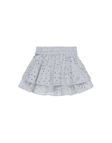  Eyelet Short Skirt - Blue