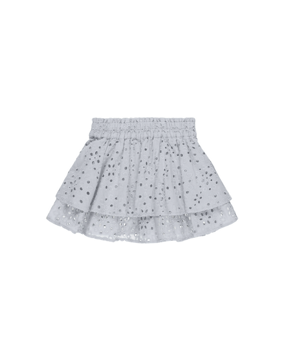 Eyelet Short Skirt - Blue