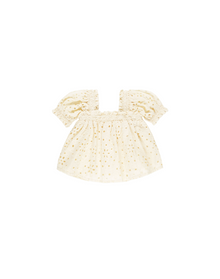  Eyelet Top - Ivory