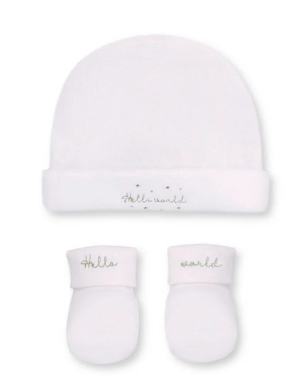 Hello World Hat + Bootie Set - 3 Colors Available