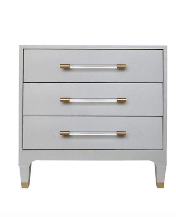 Gray Nightstand Chest