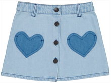  Heart Jean Skirt