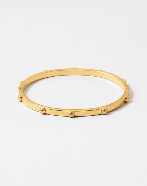 Gold Dotted Bangle