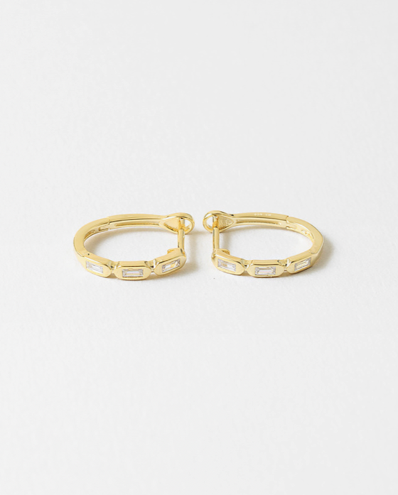 Emerald Pattern Huggie