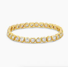  Mini Rhinestone Heart Stretch Bracelet