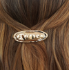 Gold Oval Barrette