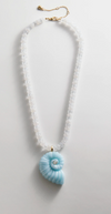 Turquoise Shell Pendant Necklace