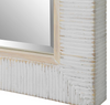 White Rattan Oversized Mirror