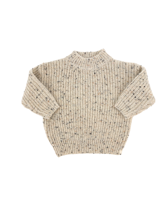 Chunky Sweater - Speckled Tan