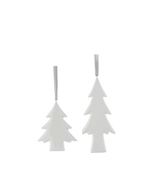  White Tree Ornament - 2 Sizes Available
