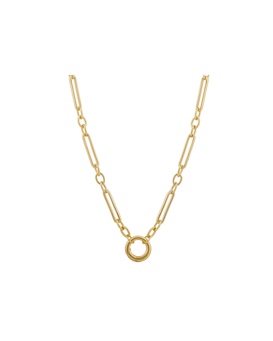 Gold Link Charm Add-On Necklace