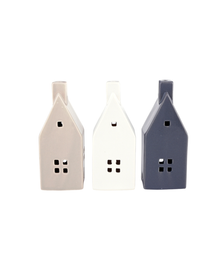  Mini Ceramic Houses - 3 Colors Available