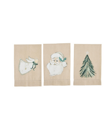  Holiday Painted Tea Towel - 3 Styles