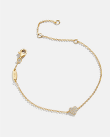  Pave Heart Bracelet