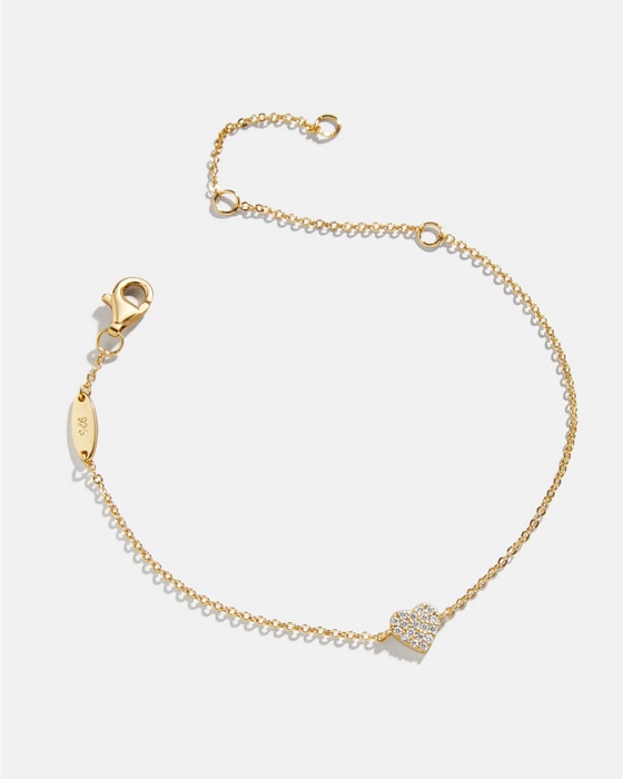 Pave Heart Bracelet