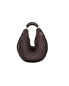 Jillian Raffia Hobo - Chocolate Brown