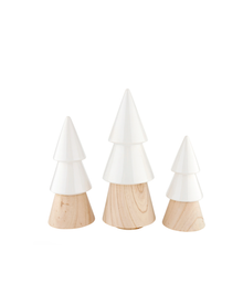  White Top Wood Tree - 3 Sizes Available
