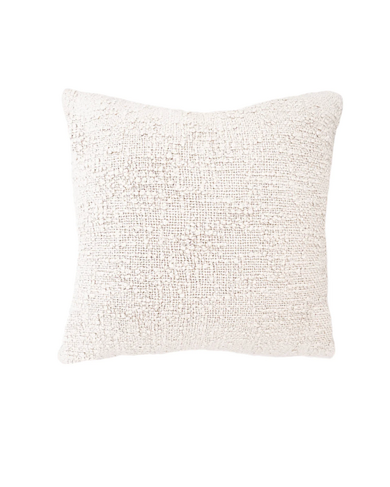 White Boucle Pillow - 20x20