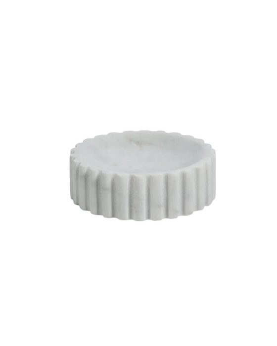 Marble Fluted Soap Dish