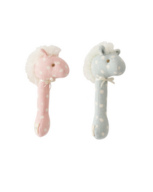  Horse Polkadot Rattle - 2 Colors Available