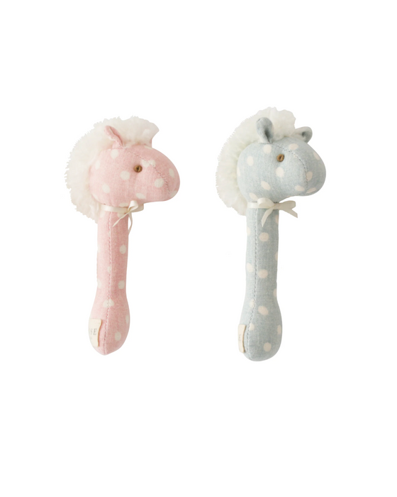 Horse Polkadot Rattle - 2 Colors Available