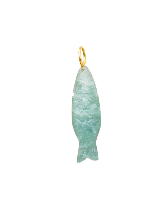 Amazonite Fish Charm