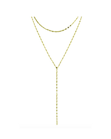  Gold Lariat Necklace