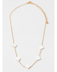  Clover on Gold Chain Necklace