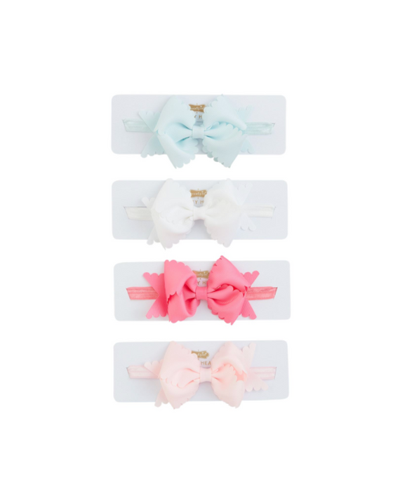 Scalloped Bow Headband